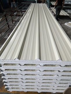 美粵建材彩鋼錫紙夾芯瓦產品展示